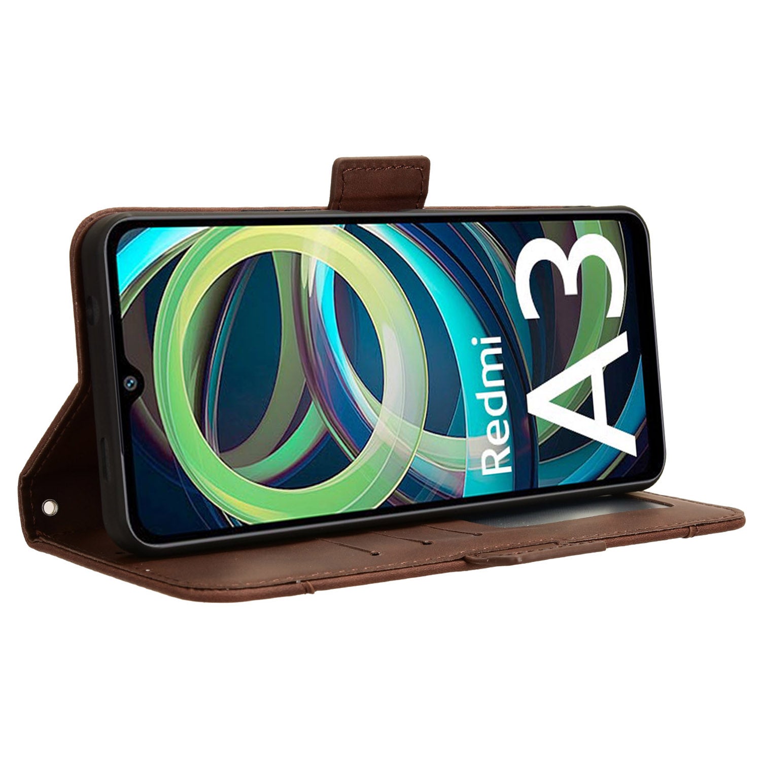 For Xiaomi Redmi A3 / Poco C61 4G Case with Multiple Card Holder Stand PU Leather Phone Cover For Xiaomi Redmi A3 / Poco C61 4G Case with Multiple Card Holder Stand PU Leather Phone Cover